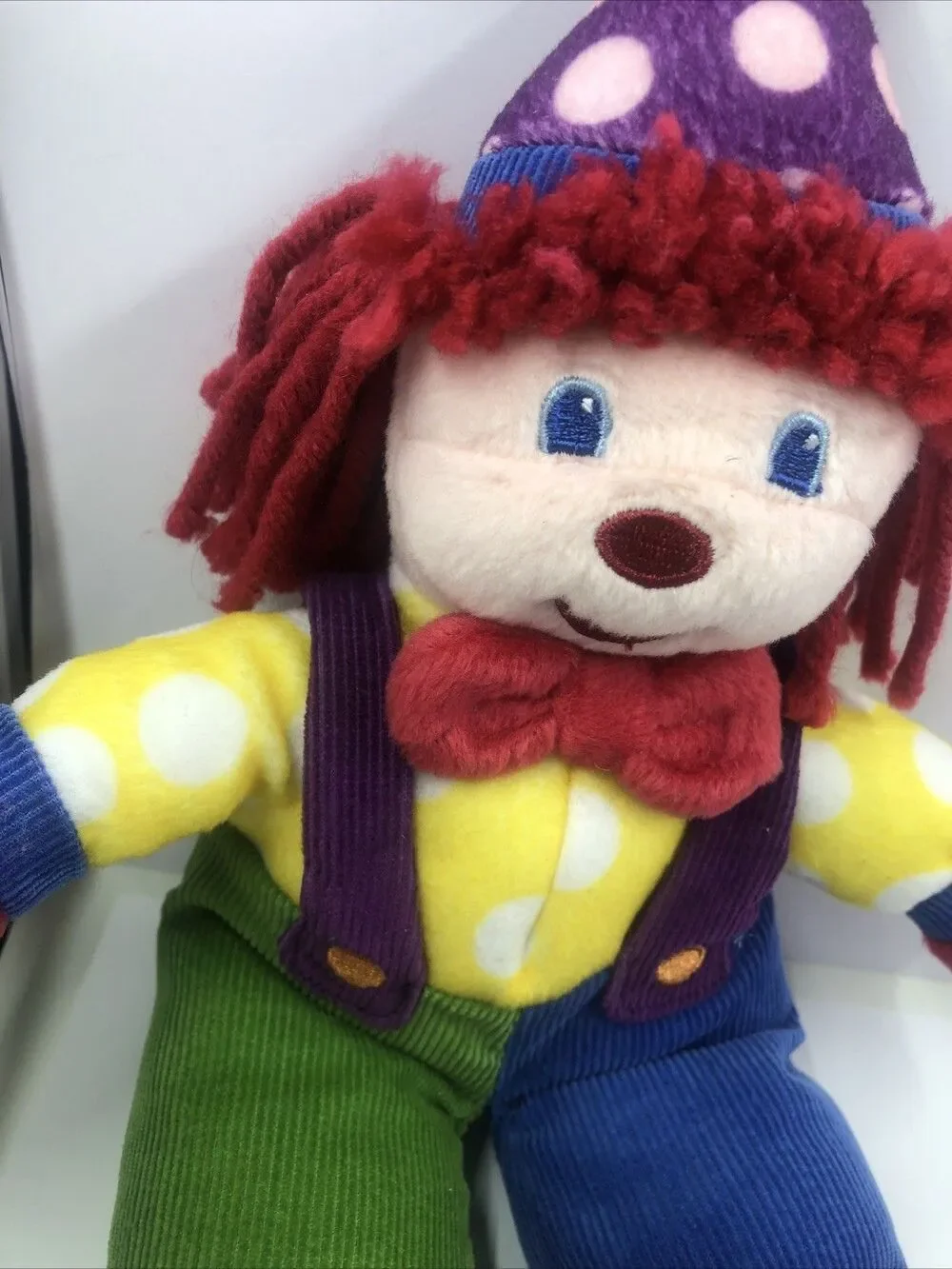 Gymboree Clown Plush 11” Inch Primary Colors Stuffed Animal Toy Gymbo 2006